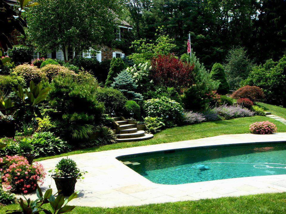 Beautiful pool landscaping
